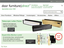 Tablet Screenshot of doorfurnituredirect.co.uk